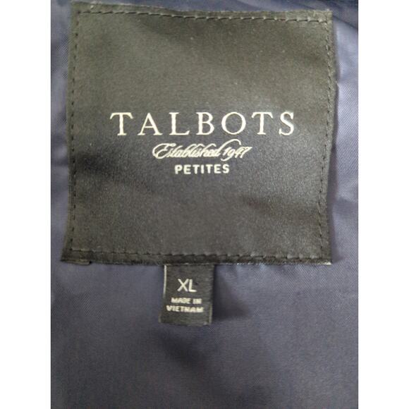 Talbot Petites | Navy Cowl Neck Full Zip Puffer Vest | XL - Picture 5 of 7